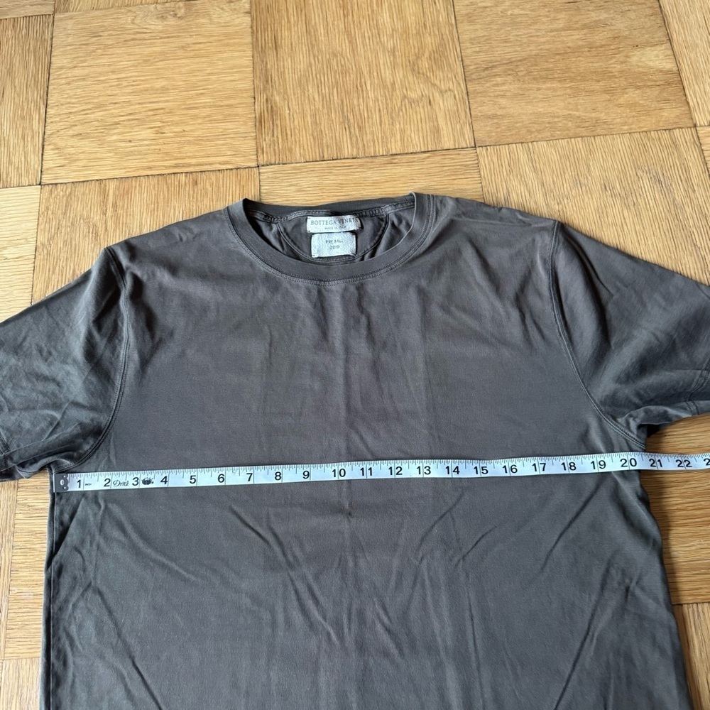 Bottega Veneta 52 Mens Large T Shirt Brown Crew Neck Short Sleeve Cotton - Picture 10 of 11